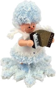 Schneeflöckchen mit Akkordeon