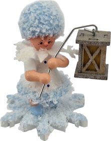 Schneeflöckchen mit Laterne