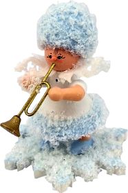 Schneeflöckchen mit Trompete