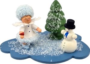 Schneeflöckchen mit Schneemann