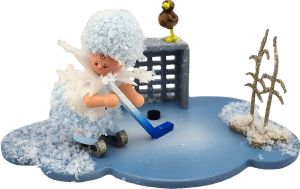 Schneeflöckchen spielt Eishockey
