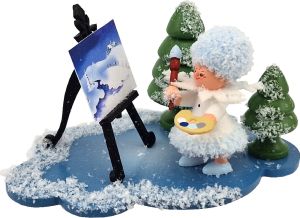 Schneeflöckchen mit Staffelei