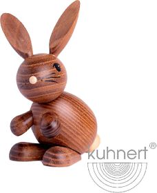 Holzfigur Hoppel - Henry, dunkel