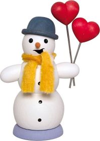 Räuchermann Schneemann mit Herzen Räuchermann Schneemann mit Herzen