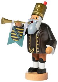 Räuchermann Bergmann mit Trompete - die Bärtigen Räuchermann Bergmann mit Trompete - die Bärtigen