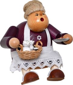 Räuchermann Kantenhocker Katzenoma - Die Dicken