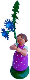 Wiesenblumenmädchen mit Wegwarte Wiesenblumenmädchen mit Wegwarte