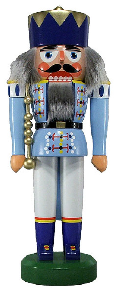 Nussknacker König hellblau