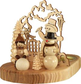 Teelichthalter Schneemann