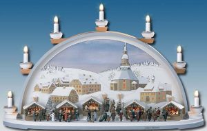 Schwibbogen Seiffner Weihnacht braunes Bild Schwibbogen Seiffner Weihnacht braunes Bild