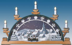 Schwibbogen Sternenhimmel Schneekristalle Schwibbogen Sternenhimmel Schneekristalle