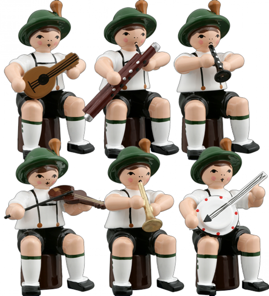 Bayernkapelle, sitzend, 6-teilig - Variante 1 Bayernkapelle, sitzend, 6-teilig - Variante 1