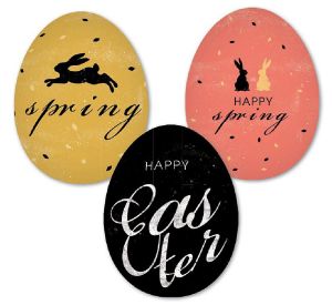 Ostereier 3er Set Happy Spring Ostereier 3er Set Happy Spring