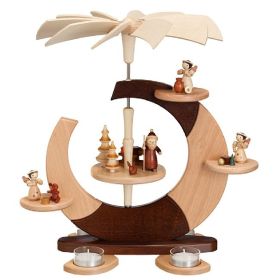 Pyramide Design mit Weihnachtsmann und Engel Pyramide Design mit Weihnachtsmann und Engel