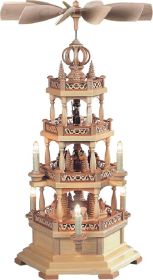 Pyramide Waldmotiv 3-stöckig, natur