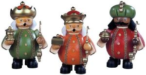 Räuchermänner Heilige 3 Könige, klein (3er-Set)