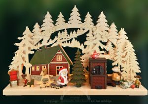 3D Schwibbogen Weihnachtsstübchen, mittelgroß 3D Schwibbogen Weihnachtsstübchen, mittelgroß