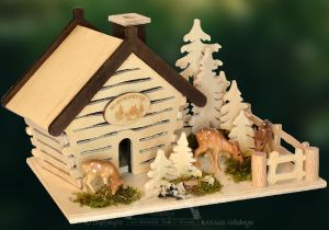 Räucherhaus Blockhütte, Rehe