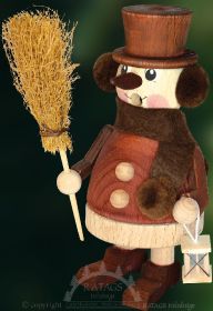 Räuchermännchen Schneemann mit Besen Räuchermännchen Schneemann mit Besen
