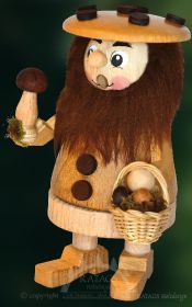 Räuchermännchen Pilzsammler, natur Räuchermännchen Pilzsammler, natur