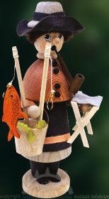 Räucherfigur Naturpaffer Angler Räucherfigur Naturpaffer Angler
