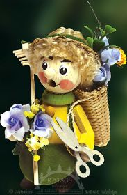 Räuchermann Kurzlatscher - Blumenfrau Räuchermann Kurzlatscher - Blumenfrau