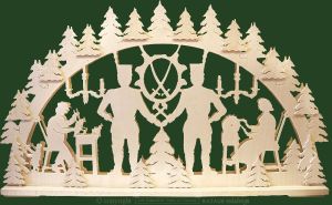 Schwibbogen Bergmann, groß Schwibbogen Bergmann, groß