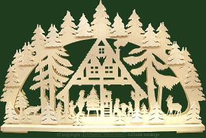 3D-Schwibbogen Weihnachtsstube, gross 3D-Schwibbogen Weihnachtsstube, gross