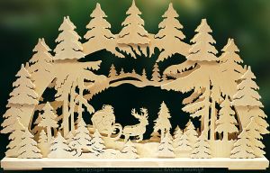 3D-Schwibbogen Weihnachtsnacht, gross 3D-Schwibbogen Weihnachtsnacht, gross