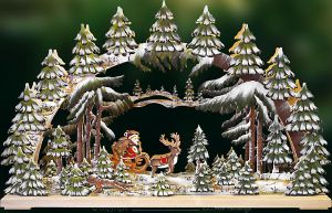 3D-Schwibbogen Weihnachtsnacht, gross, handbemalt 3D-Schwibbogen Weihnachtsnacht, gross, handbemalt