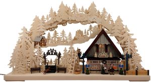 3D-Schwibbogen Erzgebirgische Holzkunst, groß 3D-Schwibbogen Erzgebirgische Holzkunst, groß
