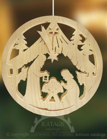 Beleuchtetes Fenseterbild Heilige Familie Beleuchtetes Fenseterbild Heilige Familie