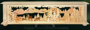 Raumleuchte Wald mit Rehen, klein Raumleuchte Wald mit Rehen, klein