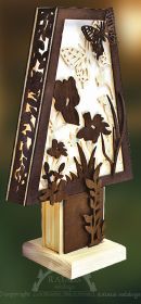 Romantikleuchte Blumenwiese, natur, braun Romantikleuchte Blumenwiese, natur, braun