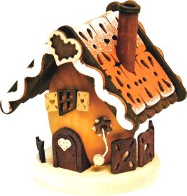 Mini-Räucherhaus - Pfefferkuchenhaus