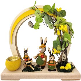 Romantikleuchte Ostern, LED, rund - gelb