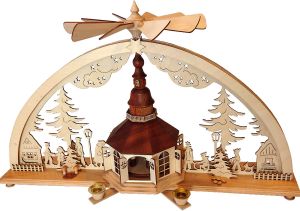 Seiffener Kirchenpyramide im Bogen Seiffener Kirchenpyramide im Bogen