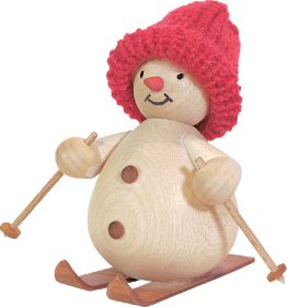 Schneemann mit Ski Schneemann mit Ski