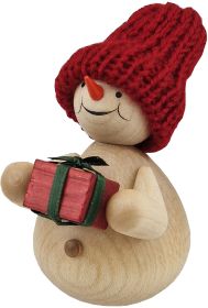 Schneemann mit Geschenk Schneemann mit Geschenk