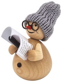 Schneemann mit Buch, 9 cm Schneemann mit Buch, 9 cm