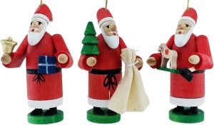 Baumbehang Weihnachtsmann 3-teilig