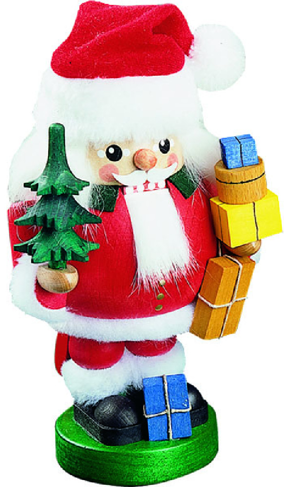 Nussknacker Santa mit Paketen