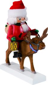 Nussknacker Santa auf Rentier
