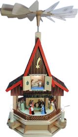 Adventshaus klein, elektrisch beleuchtet