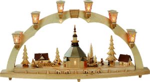 SB Seiffener Kirche mit Kurrende und Spielwerk SB Seiffener Kirche mit Kurrende und Spielwerk