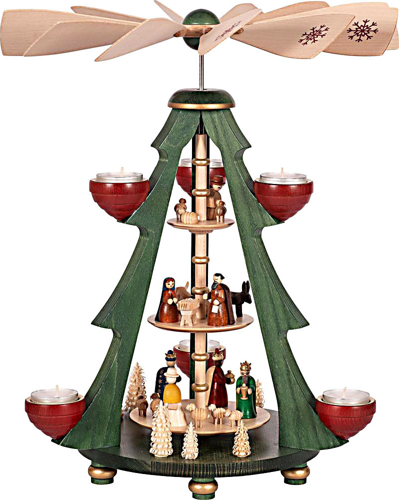 Baumpyramide Christi Geburt, 3-stöckig