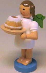 Bäckerengel mit Napfkuchen, farbig