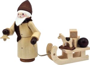 Nikolaus mit Schlitten , natur