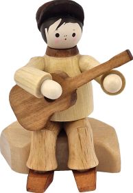 Gitarrist, sitzend - natur