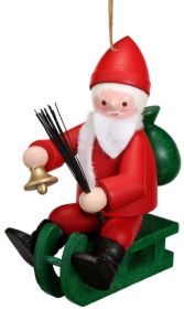 Baumbehang rodelnder Nikolaus - bunt